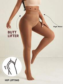 1 Pair Of Women's Simple Stretch Pantyhose Stockings Anti-Snag Base Stockings - Multicolor - View 10