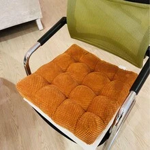 1 件加厚绒面坐垫 - 四季皆宜，可机洗，聚酯纤维填充，耐用面料 - 多用途，防污餐椅垫，适用于家居和办公装饰 - 彩色 - 查看 12