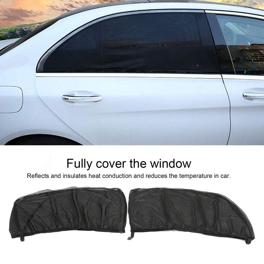 SUV Sunshades (2-Pack): UV Protection And Mosquito Net For Rear Side Windows - A - View 1