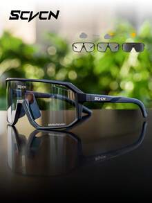 Kính đạp xe đổi màu SCVCN, kính unisex dành cho các hoạt động thể thao ngoài trời như đạp xe, xe đạp leo núi, câu cá, bóng chày, golf, chống gió, gọng kính cổ điển. - Nhiều màu - Xem 2