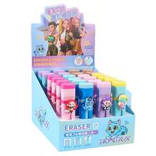 K-Pop Witch Hunting Girl Group Pencil Sharpener With Eraser, Multifunctional Cartoon Twist Pencil Sharpener Eraser, Elementary School Student Creative Stationery, Student Prize, Campus Holiday Gift - Multicolor - View 5