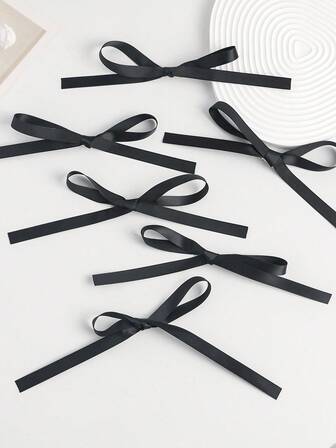 6 st hårspännen med rosettdekorationer, lämpliga för skolstart, vardagskläder