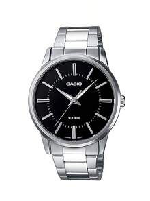 Casio 标准系列商务休闲石英机芯不锈钢表带日韩风格男士腕表 MTP-1303D-1A - 黑色 - 查看 8