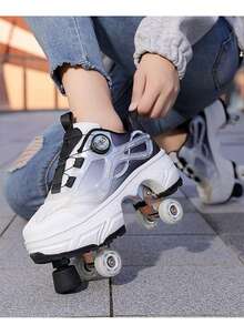 Giày nam thường ngày với hệ thống phanh 4 bánh - màu đen - Xem 4