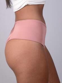 Menstrual Panties Comfort Medium Flow Breathable Anti-Odor Fabric - Màu hồng gỉ - Xem 2
