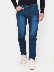 Kit Of 2 Men's Jeans With Lycra – Basic, Comfortable And With A Perfect Fit | Premium Stretch Fabric | Ideal For Everyday Wear - azul+cralo - 查看 5