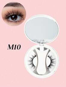 Magnetic Eyelashes With Applicator, Portable Magnetic Eyelashes, Natural Makeup Effect, Upgraded 2-Layer Magnetic Eyelashes, More Convenient To Wear And Remove (Magnetic B), Christmas - Natural Lashes - View 7