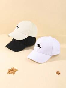 3-teiliges modisches Baseballcap. Geeignet für Mädchen und Jungen zum Kombinieren mit ihrer Kleidung. Verstellbar und leicht. Es passt zu einem lässigen Stil und täglichen Partys. Es ist die perfekte Wahl für Familienfeiern und Outdoor-Aktivitäten. - Verschiedenfarbig - Übersicht 4