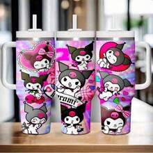 SANRIO 1 Cốc du lịch bằng thép không gỉ 40 oz kèm nắp và ống hút - Chống rò rỉ, vừa vặn với giá đỡ cốc trên xe hơi, giữ đồ uống nóng hoặc lạnh trong mùa hè, thiết kế hoạt hình dễ thương với các ngôi sao và nhân vật - Món quà hoàn hảo cho sinh nhật và ngày Valentine. - Nhiều màu - Xem 22