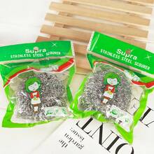 1 pieza/4 piezas/6 piezas Juego de cepillos multiusos de acero inoxidable - Esponjas de limpieza de cocina y baño empaquetadas higiénicamente, adecuadas para ollas, sartenes, estufas y vajilla - Multicolor - Ver 4