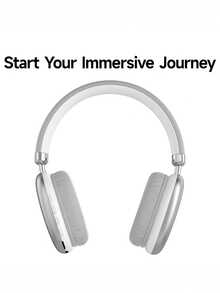 Wireless Microphone Headphones – Versatile For Gaming, Sports, Running & Travel | Stereo Sound, Perfect Christmas Gift - 銀色 - 查看 3