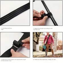 可调节修剪器肩带，配有符合人体工程学的肩垫和金属夹 - 织物背部支撑，带来舒适的修剪体验，男女通用，修剪器配件，贴合肩带，金属夹连接 - 黑色 - 查看 7