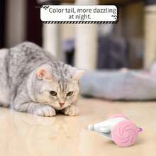 1 Piece PawPartner Interactive Cat Mouse Toys For Indoor Cats Automatic Electric Kitten Mice Toy With LED Built-In Obstacle Distinguish - Multicolor - View 9