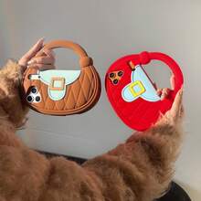 1pc Women's Asymmetrical Shaped Handheld Phone Case, Popular, Minimalist, Impact Resistant, Simple, Fashionable, Thin, Convenient, Impact Resistant, Soft Case/Shell, Compatible With Apple 17, 17 Pro, 17 Pro Max, 16, 16 Pro, 16 Pro Max, 15, 15 Pro, 15 Pro Max