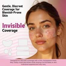 140 Pcs Large Pimple Patches For Face \U2013 7 Sizes XL Acne Patches For Full Face, Big Hydrocolloid Bandages For Body, Chin, Forehead, Chest &Amp; Back Hydrocolloid Patch (Round, Crescent, Oval &Amp; Rectangular) - ColorC - 查看 4