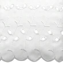 CYPNFresh Ideas FRE30014WHIT04 Eyelet Ruffled 14-Inch Drop King Bedskirt WhiteFashion - blanca - Ver 9