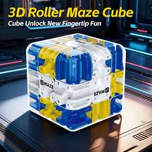 Đồ chơi xếp hình mê cung 3D, trò chơi ghép hình khối lập phương 3D, trò chơi ghép màu, đồ chơi giáo dục giác quan, đồ chơi rèn luyện nhận thức không gian và trí não, giảm căng thẳng cho trẻ em, người lớn và thanh thiếu niên (Màu sắc và chi tiết ngẫu nhiên) - Nhiều màu - Xem 2