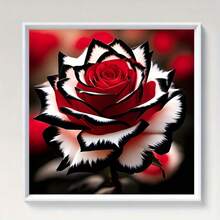 高品质钻石画套装，花卉图案，多种尺寸可选，5D全钻钻石画DIY套装，全钻艺术工艺品，包装精美，适合家居客厅、厨房、卧室墙面装饰，也是馈赠亲友、休闲娱乐的理想之选。 - 彩色 - 查看 4