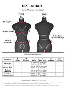 Plus-Size Women's Belt, PU Leather Harness Belt For Women, Harness Top Belt, Chest Corset Harness Body, Gothic Women's Belt Accessories. - 黑色 - 查看 5
