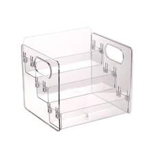 1pc Makeup Storage Box, Lipstick, Skincare, Multi-Compartment Organizer Rack, Home Vanity, High-End Quality, Large Capacity Cosmetic Storage Box, Perfect For Organizing Your Beauty Essentials - Clear - View 4