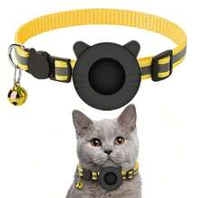 iDestry Coleira para Gatos com Suporte para Air Tag, Capa Protetora para Orelhas de Gato, Coleira com Sino Refletivo, Destacável para Air Tag, Adequada para Gatos Machos e Fêmeas, Capa Protetora para Rastreador GPS, Coleira Ajustável. Air Tag não incluso. - Multicolorido - Ver 13