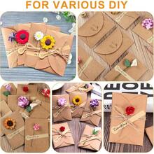 40 Pack Mini Envelopes With Heart Shaped Clasp, Small Kraft Paper Envelopes With Love You Card Cards With Blank Cards For Business Card For Gift Cards Weddings Party Favors (4.1 X 2.8 Inch) - 棕色 - 查看 7