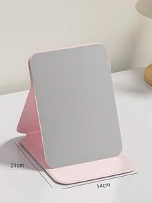 1pc Portable Foldable High Definition Princess Vanity Mirror, Suitable For Student Dorms. Can Also Be Used As A Vanity Mirror In Living Room, Bedroom And Bathroom. Home Decor. Travel Accessory, Wedding, Party, Birthday Gift. Gift For Men, Mothers, Fathers, Best Friends And Teachers. New Year Gift. Accessory, Fun Gift, Cosmetics - White - View 7