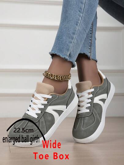 Women's Minimalist Wide-Toe Skate Shoes, Lightweight Non-Slip Wide-Toe Sneakers, Fashionable Versatile Wide-Toe Flat Shoes, Casual Sports Shoes For Teenagers With Wide Feet, Unisex Zero Drop Sole Barefoot Wide-Toe Casual Shoes, Suitable For All Foot Types, Providing Comfortable Space For Your Feet.