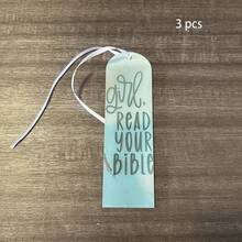 Bộ 1/3/5 chiếc thẻ đánh dấu Kinh Thánh bằng acrylic, thiết kế chủ đề tôn giáo, nhãn dán văn phòng phẩm, thẻ đánh dấu sáng tạo, món quà hoàn hảo cho người yêu sách. - Nhiều màu - Xem 10