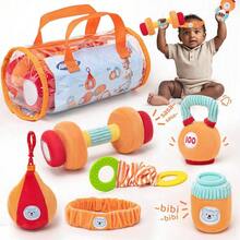 Baby Fitness Exercise Doll Set, Parent-Child Interactive Grasp Baby Sports Development Dolls Educational Toys