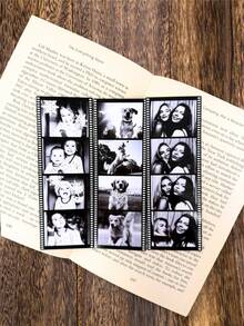 1/2/3/4pcs Customized Photo Booth Prints, Wedding Photo Booth Cards, Personalized Photo Booth Prints, Photo Booth Strip Frames, Personalized Strip Frames With Custom Text, Valentine's Day Gift, Couple Photos - Multicolor - View 10