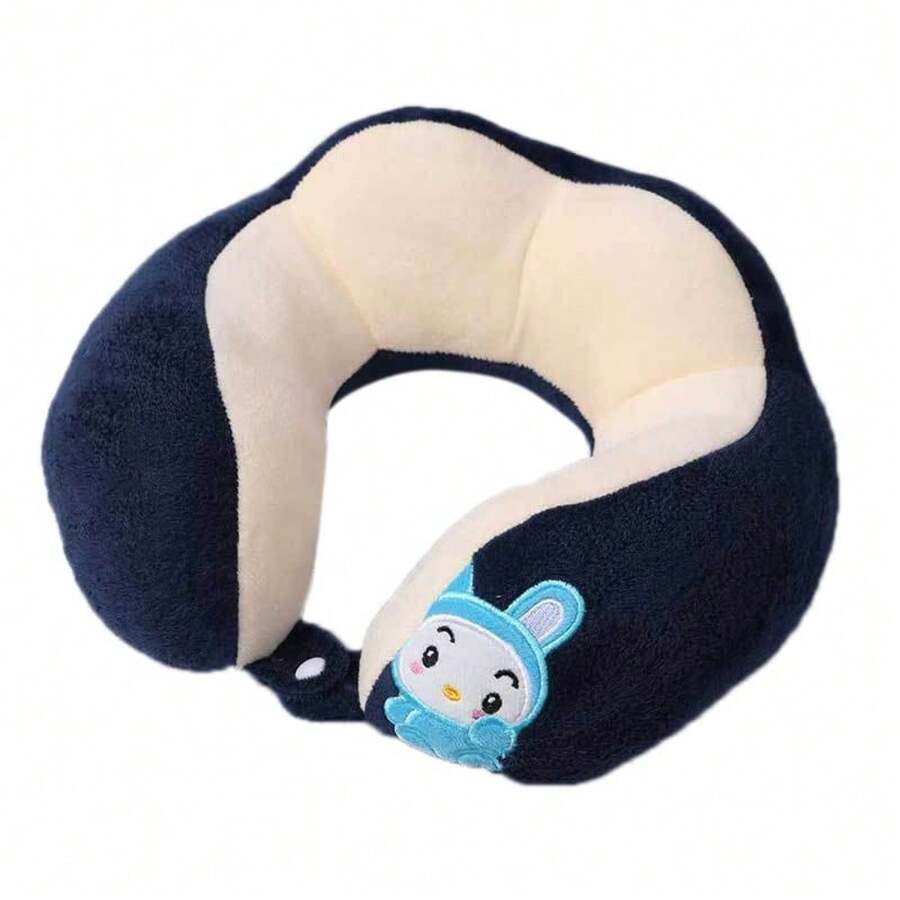 CYPNYOUTHINK Almohada para el Cuello en Forma de U Almohada para la Cabeza Linda Portatil para la Siesta de la Oficina Viaje Coche Durmiendo para la Siesta de la Oficina Perro con DobleFashion - Conejo Con Doble Bordado - Ver 1