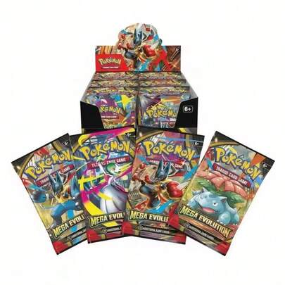 Caja de 360 piezas/Caja Versión en inglés de la tarjeta original de Pokémon TCG PTCG ME01 MEGA EVOLUTION