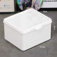 High Quality White Multifunctional Folding Stationery Storage Box, Stickers, Keychain, Washi Tape, Memo Pad, Desktop Organizer, Back To School - Rectangle - View 8