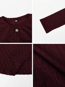 Đầm nữ Unadoll cổ tròn tay ngắn, có túi giả và cúc trang trí, chất liệu vải thanh lịch, thích hợp cho các buổi hẹn hò, sinh nhật, tiệc tùng, đi chơi, du lịch và ngày Valentine mùa hè. - Màu Đỏ Sâu - Xem 11