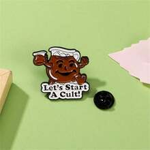 Cartoon Cute LET'S START A Cult Brooch Enamel Pin Custom Decorative Brooches Ornaments Lapel Bag Badges Jewelry Gifts Pin Pin For Clothes Bag Charm Backpack For School Office Accessories Shirts Jacket Halloween Autumn-Winter Accessories,Suitable For Teens, Youth,Men,Casual, Outdoor, Athletic, Vacation, Graduation Gifts, Birthday, Daily Wear Clothes Pin Funny Teacher Gifts Christmas - Nhiều màu - Xem 5