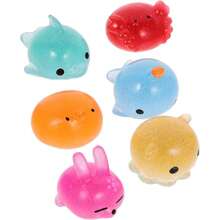 Vaguelly 6piezas Juguetes De Apretar Animales Divertidos Juguetes Sensoriales De Alivio del Estrés para Perfectos para Fiestas,40047798 - Multicolor - Ver 1