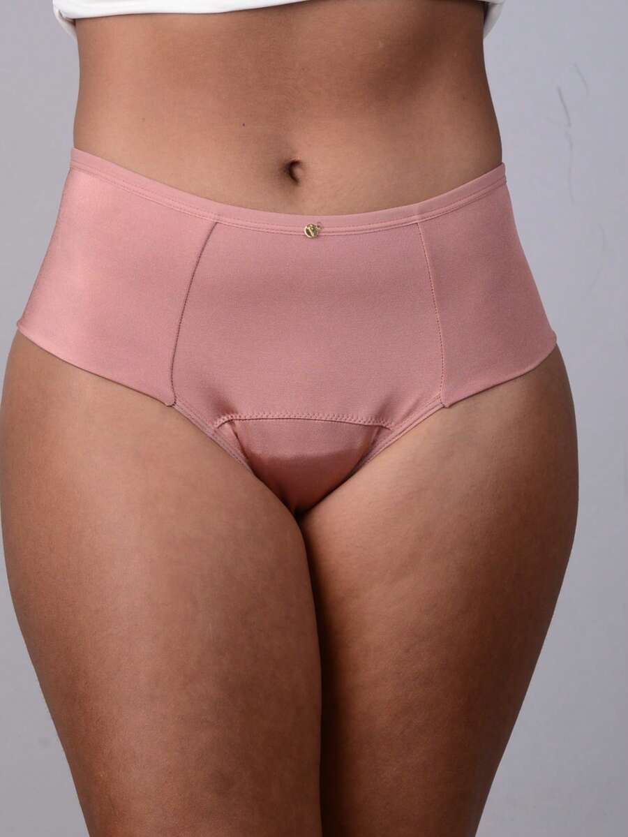 Menstrual Panties Comfort Medium Flow Breathable Anti-Odor Fabric - Màu hồng gỉ - Xem 1