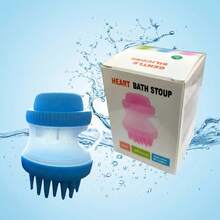 宠物沐浴按摩杯 - 带柔软硅胶凸点 - 便携式宠物清洁刷 - 必备宠物沐浴工具 - 彩色 - 查看 13