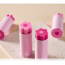 A Pack Of 10 Gradient PVC Flower Erasers School Supplies Jelly Erasers Wipe Into Strips Without Leaving Traces For Art Back-To-School Student Prizes - Multicolor - View 2