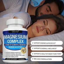 3X Toplux Nutrition Magnesium Complex 1000mg Supports 8 Elemental Magnesium - cái chai - Xem 4