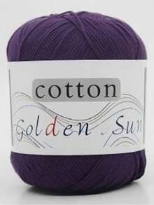 每包1团，50克，120米（4727.4英寸），适合编织毛衣、毯子、帽子、袜子、围巾、钩鞋、包包 - 白色 - 彩色 - 查看 18