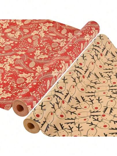 1 Roll Gift Wrapping Paper, DIY Bouquet, DIY Gift Packaging, DIY Valentine's Day Elements Wrapping Paper, DIY Christmas Elements Decorative Paper, Solid Color Pattern, Matte Wrapping Paper, Suitable For Weddings, Valentine's Day, Birthdays And Mother's Day
