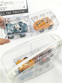 1个PVC旅行收纳包，可装洗漱用品和化妆品，拉链设计，也可装衣服和鞋子，旅行洗漱包，PVC拉链袋，情人节、斋月、返校季礼物 - 白色 - 查看 3