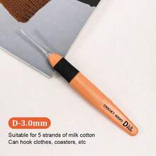 1/9支夜光钩针，9件套发光钩针工具，2.5mm-6.5mm透明钩针头，精美气泡包装，适合缝纫爱好者。适用于DIY手工制作，例如编织毛衣、围巾等。冬季手工礼物钩针工具配件 - 彩色 - 查看 10