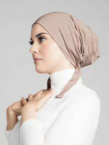 4pcs/Set Women's Solid Color Adjustable Elastic Hijab Cap, Hijab Undercap, Soft & Comfortable Modal Hijab Headscarf, Suitable For Daily Wear, Abaya, All Seasons,Holiday,Travel Essential - Multicolor - View 3