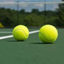 Professional Rubber Tennis Ball, 3 Pieces, High Resilience Tennis Practice Ball For School Club Competition Training Exercises - Multicolor - View 4