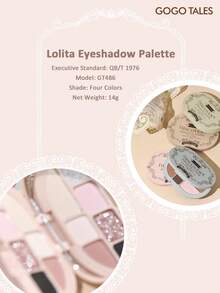 GOGO TALES Lolita 10色眼影盘，哑光中性大地色系，微闪珠光，显色度高，持久不脱妆，二合一高光修容盘，新手友好，GOGOTALES - 01# Camellia - 查看 6