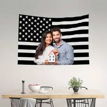 1pc Customizable Tapestry, Can Add Photos And Text, Suitable For Birthday, Wedding, Christmas, Party, Father's/Mother's Day, Home Decor, Bedroom Decoration, Dorm Decor And Back To School