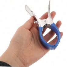 10pcs Heavy-Duty Stainless Steel Pool Cover Clips With Blue Plastic Handles - Windproof Spring Clamps For Secure Ground Pool Covers, With Durable Plastic Grips, All-Season Outdoor Use For Photography & Maintenance, Robust Clip Design - Blue - View 7